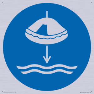 Mandatory: Lower liferaft to the water in launch sequence